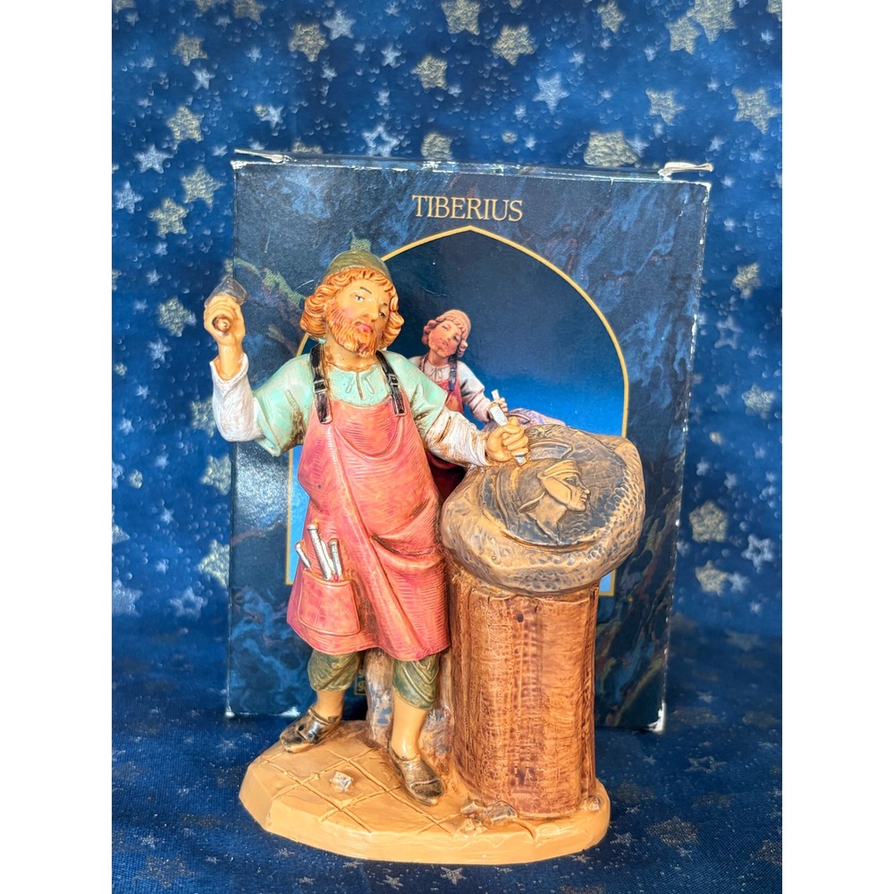 Fontanini Tiberius Stone Mason Figurine 165 Heirloom Nativity Roman Inc 1998